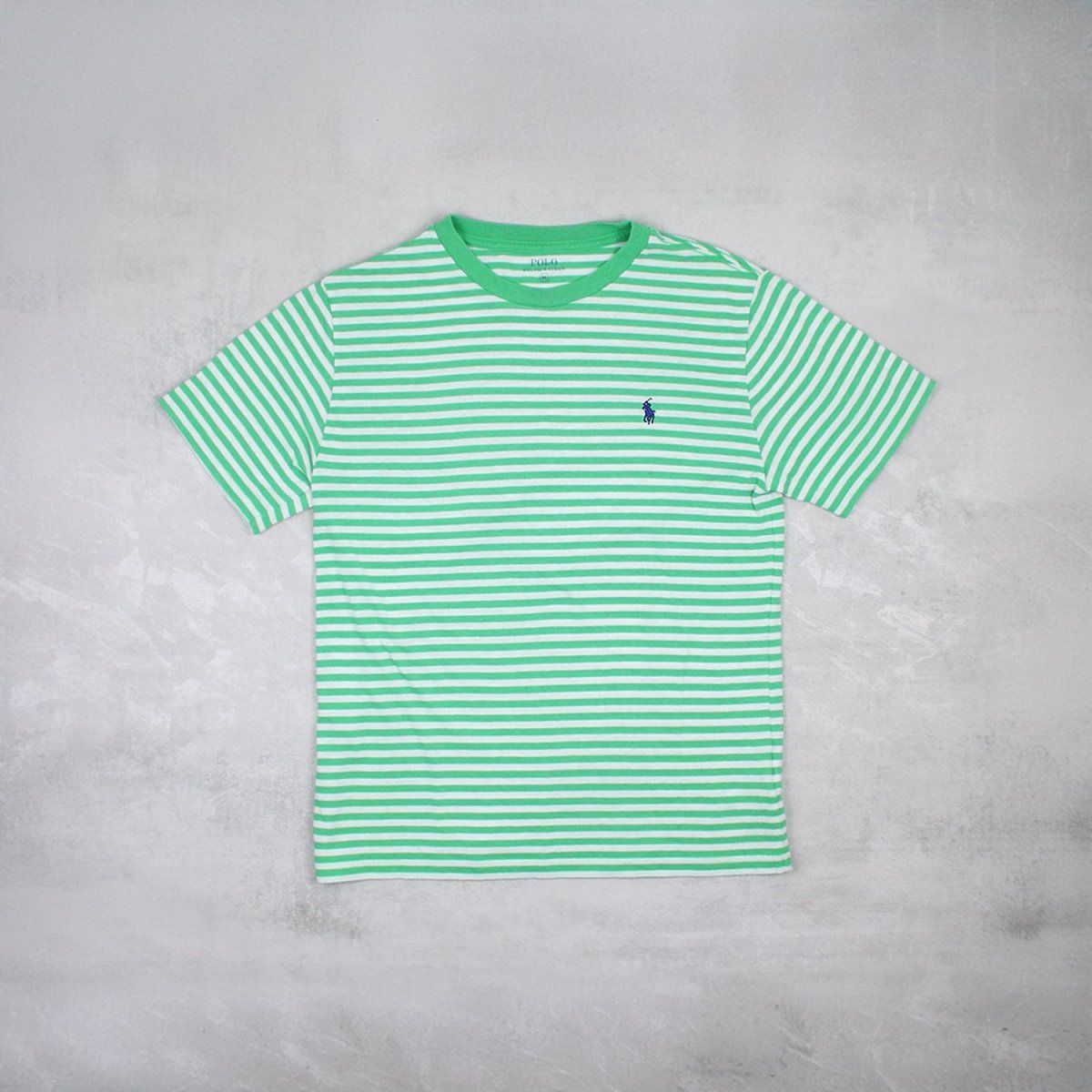 Ralph Lauren Vintage T-Shirt gestreift - Farbe: Green - Größe: S - VintageR2
