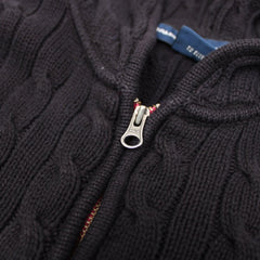 Ralph Lauren Vintage Zopfmuster Hoodie - Farbe: Black - Größe: M - VintageR2