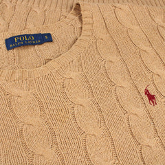 Ralph Lauren Zopfmuster Pullover - Farbe: Beige - Größe: M - VintageR2