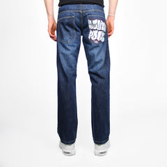 Southpole Vintage Denim Jeans Y2K Print - Farbe: Navy - Größe: M - VintageR2
