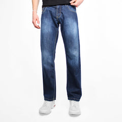 Southpole Vintage Denim Jeans Y2K Print - Farbe: Navy - Größe: M - VintageR2