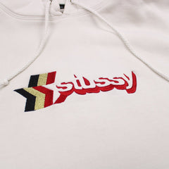Stüssy Hoodie Spellout - Farbe: Beige - Größe: L - VintageR2