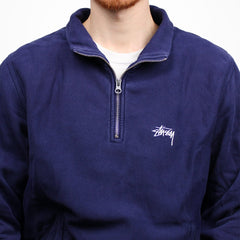 Stüssy Vintage Troyer Pullover Half - Zip - Farbe: Navy - Größe: M - VintageR2