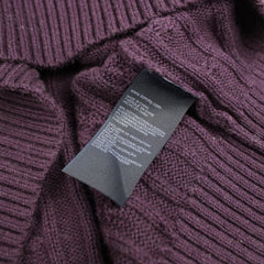 Tommy Hilfiger Vintage Zopfmuster Pullover - Farbe: Purple - Größe: L - VintageR2