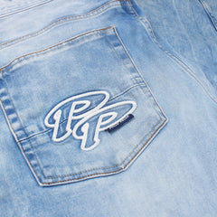 Vintage Pelle Pelle Baggy Jeans - Farbe: LightSkyBlue - Größe: L - VintageR2