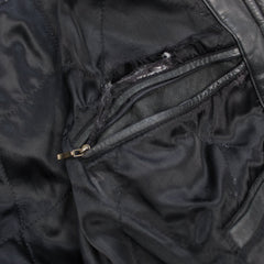 Vintage schwere Lederjacke