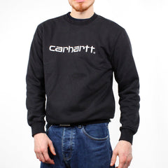 Carhartt WIP Spellout Sweater - Farbe: Black - Größe: M - VintageR2