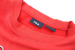 Fila Vintage Spellout Sweater - Farbe: Red - Größe: XL - vintageR2