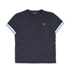 Fred Perry T-Shirt gestreift - Farbe: Navy - Größe: M - vintageR2