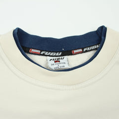 Fubu Sports Vintage Sweater - Farbe: Beige - Größe: L - vintageR2