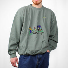 Lacost Vintage Golf Sweater - Farbe: Olive - Größe: XXL - VintageR2