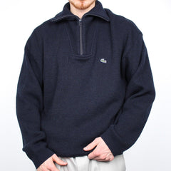 Lacoste Stick Half-Zip Vintage Troyer - Farbe: Navy - Größe: XXL - vintageR2