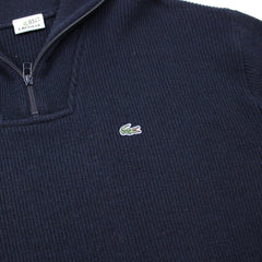 Lacoste Stick Half-Zip Vintage Troyer - Farbe: Navy - Größe: XXL - vintageR2