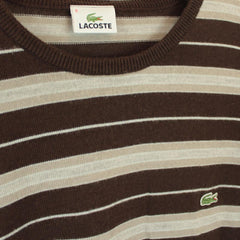 Lacoste Vintage gestreifter Sweater - Farbe: Peru - Größe: L - Round Two
