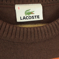 Lacoste Vintage gestreifter Sweater - Farbe: Peru - Größe: L - vintageR2