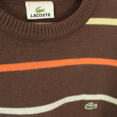 Lacoste Vintage gestreifter Sweater - Farbe: Peru - Größe: L - vintageR2