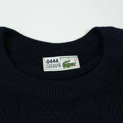Lacoste Vintage Muster Sweater - Farbe: Navy - Größe: XXL - vintageR2