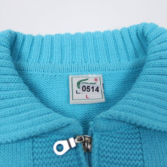 Lacoste Vintage Troyer - Farbe: Turquoise - Größe: M - vintageR2