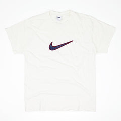 Nike Center Swoosh T-Shirt - Farbe: White - Größe: L - vintageR2