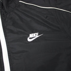 Nike gestreifte Trackjacket - Farbe: Black - Größe: M - vintageR2