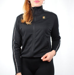 Nike Tennis Trackjacket Schwarz und Weiß - Farbe: Black - Größe: M - VintageR2