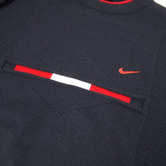 Nike Vintage Knit Sweater - Farbe: Navy - Größe: L - vintageR2