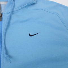Nike Vintage Solo Swoosh Sweatjacke - Farbe: LightSkyBlue - Größe: L - vintageR2