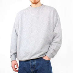 Nike Vintage Sweater Baggy Center Swoosh - Farbe: Grau - Größe: L - VintageR2