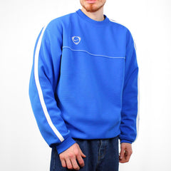 Nike Vintage Sweater gestreift - Farbe: RoyalBlue - Größe: XL - VintageR2