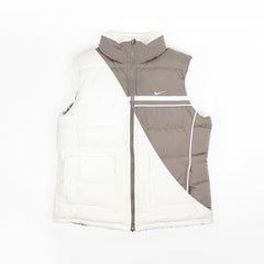 Nike Vintage Wendeweste gestreift - Farbe: White - Größe: M - VintageR2