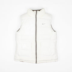 Nike Vintage Wendeweste gestreift - Farbe: White - Größe: M - VintageR2