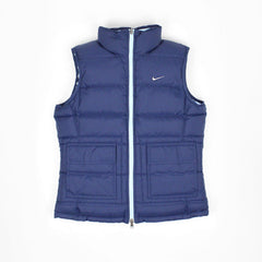 Nike Vintage Wendeweste in babyblau - Farbe: LightSkyBlue - Größe: M - VintageR2