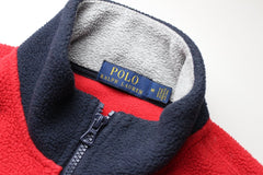 Ralph Lauren Spellout Troyer - Farbe: Red - Größe: M - vintageR2