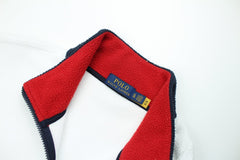 Ralph Lauren Spellout Troyer - Farbe: White - Größe: XL - vintageR2