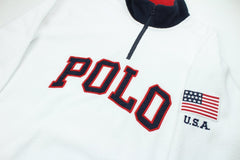 Ralph Lauren Spellout Troyer - Farbe: White - Größe: XL - vintageR2
