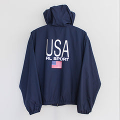 Ralph Lauren Sport Regenjacke - Farbe: Navy - Größe: M - vintageR2