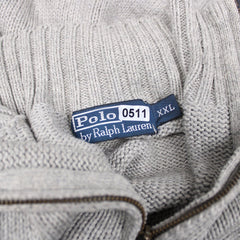 Ralph Lauren Troyer quarter Zip - Farbe: Grey - Größe: XXL - vintageR2