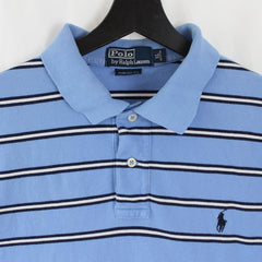 Ralph Lauren Vintage Polo Shirt - Farbe: LightSkyBlue - Größe: XL - vintageR2