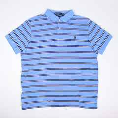 Ralph Lauren Vintage Polo Shirt - Farbe: LightSkyBlue - Größe: XL - vintageR2
