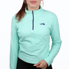 The North Face Half-Zip Vintage Fleece - Farbe: Turquoise - Größe: M - vintageR2