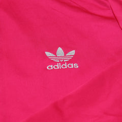 Adidas Tracksuit Firebird Pink Silber Damen Polyester – Nahaufnahme-1