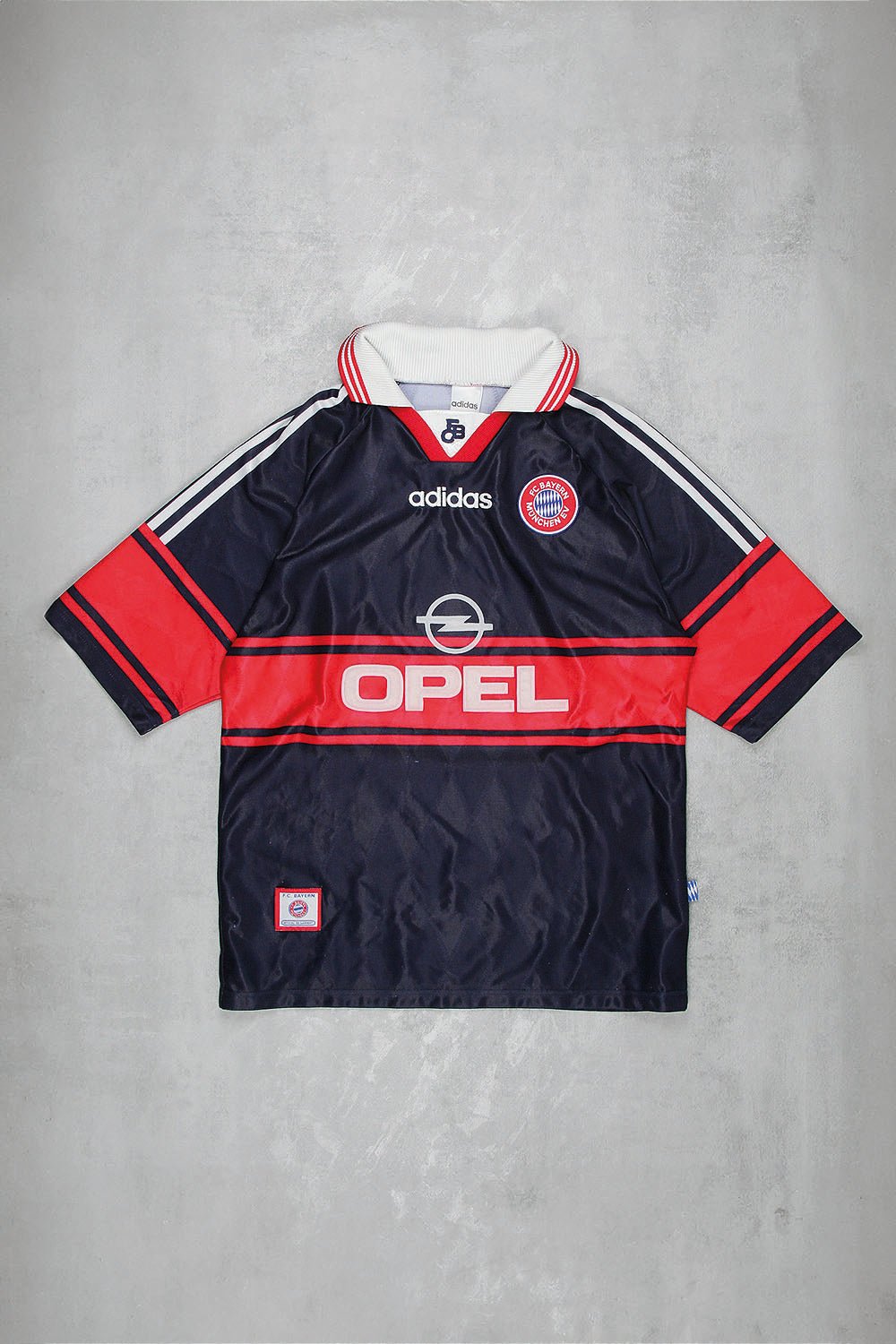 90er Bayern München Trikot 1997/99 - Farbe: Navy - Größe: M - VintageR2