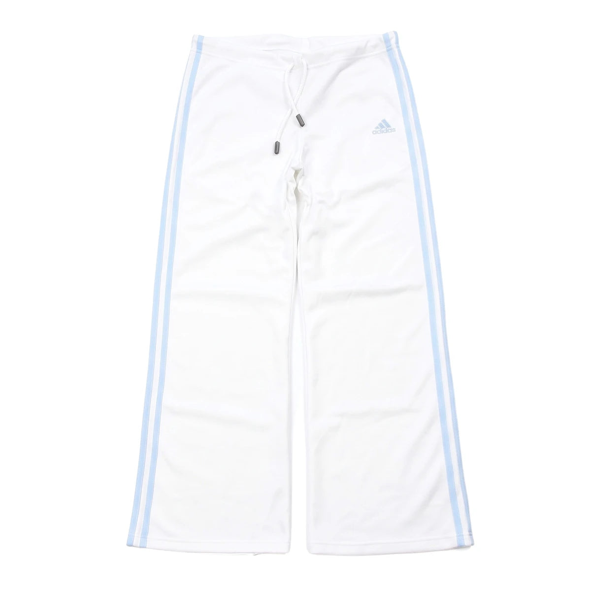 Adidas Jogger Bootcut Weiß Blau Damen Mischgewebe – Vorderansicht