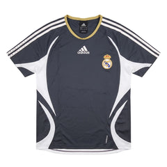 Adidas T-Shirt Fußballverein Grau Weiß Herren Polyester – Vorderansicht