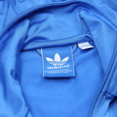 Adidas Trackjacket Firebird Blau Gold Herren Polyester – Nahaufnahme-3