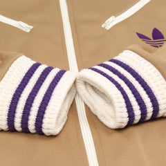 Adidas Trackjacket Firebird Braun Creme Herren Mischgewebe – Nahaufnahme-2