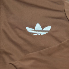 Adidas Trackjacket Firebird Braun Türkis Damen Polyester – Nahaufnahme-1