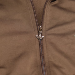Adidas Trackjacket Firebird Braun Türkis Damen Polyester – Nahaufnahme-2