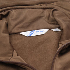 Adidas Trackjacket Firebird Braun Türkis Damen Polyester – Nahaufnahme-3