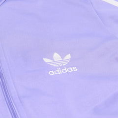Adidas Trackjacket Firebird Flieder Weiß Damen Polyester – Nahaufnahme-1